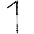 Палка для скандинавской ходьбы ONLITOP, телескопическая, 3 секции, до 135 см, 1 шт., цвет оранжевый - фото 24522501