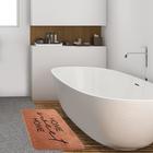 Коврик для ванной Этель "Home", 80х50 см, велюр - Фото 1