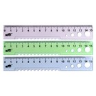 Линейка пластиковая Calligrata, 15 см, для первоклассника, МИКС - Фото 4