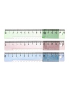 Линейка пластиковая Calligrata, 15 см, для первоклассника, МИКС - Фото 3