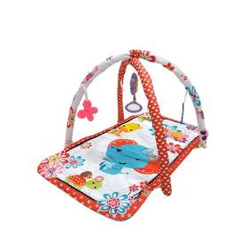 Развивающий коврик Everflo Summer, цвет розовый