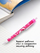 Карандаш автоматический, толщина грифеля 0.5 мм, НВ, корпус с рисунком, МИКС - Фото 3