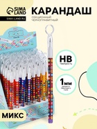 Карандаш-прикол секционный, НВ, с лупой, МИКС - Фото 1