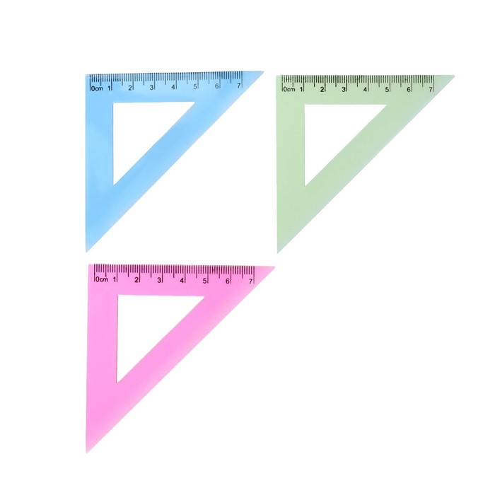 Треугольник "Neon" 7 см, 45°, МИКС - Фото 1
