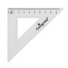 Треугольник 9 см, 45°, прозрачный - Фото 4
