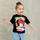 Футболка детская "Minnie" Минни Маус, рост 110-116, черный - фото 24548098