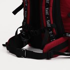 Рюкзак туристический, 65 л, отдел на молнии, 3 наружных кармана, цвет чёрный/бордовый - Фото 9