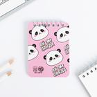 Канцелярский набор «Пандастик»: ластики 2 шт, блокнот, карандаши - фото 47255333