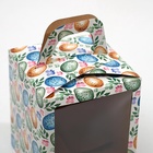 Коробка подарочная пасхальная с окном «Пасхальные яйца», 15×15×18 см - Фото 4