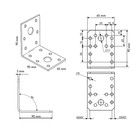 Уголок крепежный KU 90×90×65, 50 шт. - Фото 2