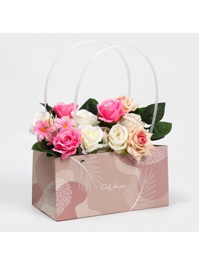 Пакет влагостойкий для цветов Only for you, 24×12×12 см