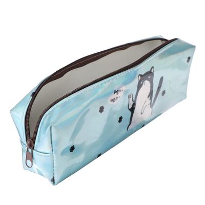 Пенал школьный Calligrata «Кот», на молнии, 1 отделение, голографический, с рисунком, МИКС