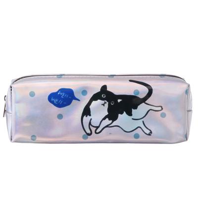 Пенал школьный Calligrata «Кот», на молнии, 1 отделение, голографический, с рисунком, МИКС