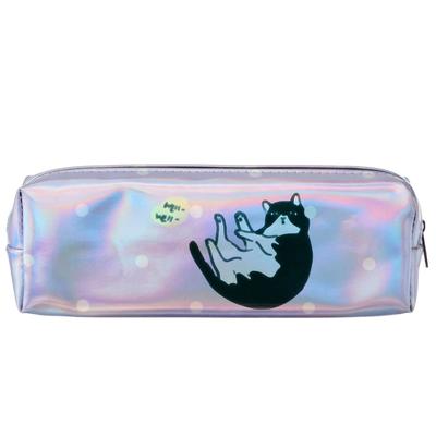 Пенал школьный Calligrata «Кот», на молнии, 1 отделение, голографический, с рисунком, МИКС