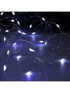 Гирлянда «Нить» 5 м роса, IP20, серебристая нить, 50 LED, 2 режима, батарейки AAх3 (не в комплекте), свечение белое 5198305 - фото 319929855
