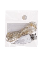 Гирлянда «Нить» 2 м роса, IP20, серебристая нить, 20 LED, свечение тёплое белое, USB (комплект 2 шт) - фото 61875360