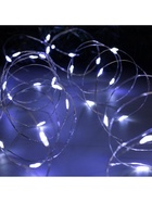 Гирлянда «Нить» 10 м роса, IP20, серебристая нить, 100 LED, свечение белое, 12 В - Фото 6