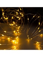 Гирлянда «Нить» 10 м роса, IP20, серебристая нить, 100 LED, свечение жёлтое, 12 В - Фото 5
