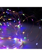 Гирлянда «Нить» 10 м роса, IP20, медная нить, 100 LED, свечение мульти, 12 В - Фото 6