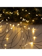 Гирлянда «Нить» 10 м роса, IP20, чёрная нить, 100 LED, свечение тёплое белое, 12 В - Фото 5