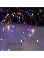 Гирлянда «Нить» 20 м роса, IP20, медная нить, 200 LED, свечение мульти, 12 В - Фото 5