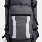 Рюкзак туристический, 60 л, отдел на шнурке, наружный карман, 2 боковые сетки, цвет серый - фото 7105994