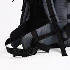 Рюкзак туристический, 60 л, отдел на шнурке, наружный карман, 2 боковые сетки, цвет серый - фото 7105995