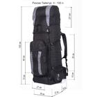 Рюкзак туристический, Taif, 100 л, отдел на шнурке, наружный карман, 2 боковые сетки, цвет серый - Фото 7