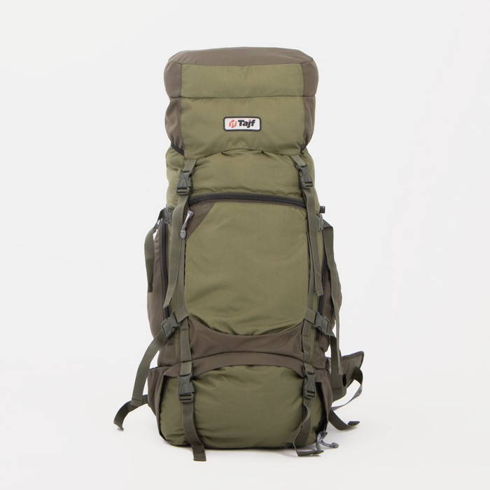 Рюкзак тактический туристический, Taif, 65 л, с карманами, оливковый - Фото 1