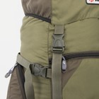 Рюкзак туристический, 65 л, отдел на шнурке, 2 наружных кармана, 2 боковых кармана, цвет оливковый - Фото 6
