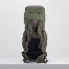 Рюкзак туристический, 120 л, отдел на шнурке, 2 наружных кармана, 2 боковых кармана, цвет тёмно-оливковый - Фото 2