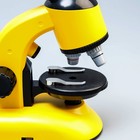 Микроскоп "Юный ученый" кратность до х1200, желтый, подсветка - Фото 5