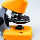 Микроскоп "Юный биолог" кратность до х1200, желтый, подсветка - фото 6402733