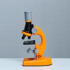Микроскоп "Юный ботаник" кратность до х1200, оранжевый, подсветка - фото 6402757
