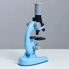 Микроскоп "Юный ботаник" кратность до х1200, синий, подсветка - фото 6402770