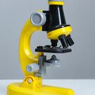 Микроскоп "Юный ботаник" кратность до х1200, желтый, подсветка - Фото 6