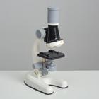Микроскоп "Юный ботаник" кратность до х1200, белый, подсветка - фото 147209