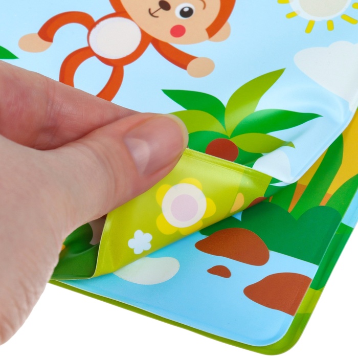 Книжка-игрушка для ванны «Рисуем пальчиками: зоопарк», Крошка Я - фото 1898419746