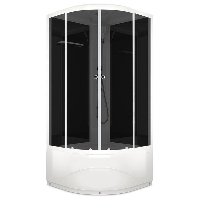 Душевая кабина DOMANI-Spa Delight 99, поддон 45 см, черные стенки, 90×90 см, тонированная - Фото 1
