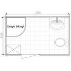 Душевая кабина DOMANI-Spa Delight 99, поддон 45 см, черные стенки, 90×90 см, тонированная - Фото 5