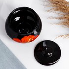 Горшочек для запекания Псковский гончар «Русский», керамика, 330 мл, мак на чёрном - Фото 3