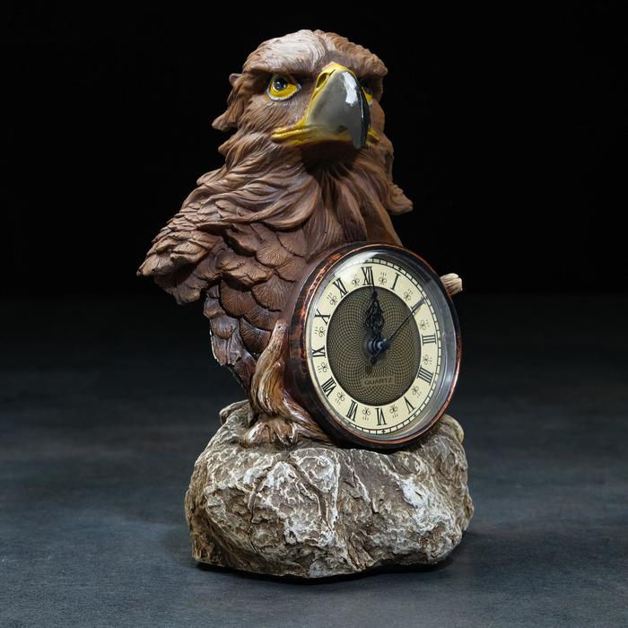 Часы настольные каминные "Голова орла", 22 х 15 х 29 см - Фото 1