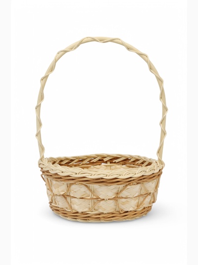 Набор корзин плетеных из 3-х :D20 H 8/27; D17 H 7 H 25; D13 H 6 H 21  см.(ротанг)