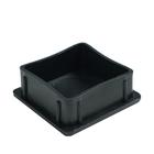 Заглушка внутренняя 80х80 мм, универсальная, черная (комплект 25 шт) - фото 24585998