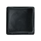 Заглушка внутренняя 80х80 мм, универсальная, черная (комплект 25 шт) - фото 24585999