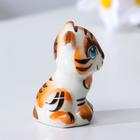 Сувенир Тигр "Том", 6,5 см, гжель, цвет - Фото 2