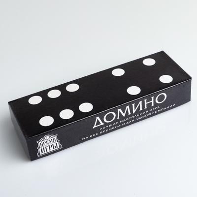 Домино «Время игры», 14.7×5×2.7 см, костяшка 3.7×1.9 см