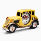 Часы - будильник "Жёлтая машина", с подвесом, d-7 см, 24 х 4 х 11 см, 3ААА - фото 6403129