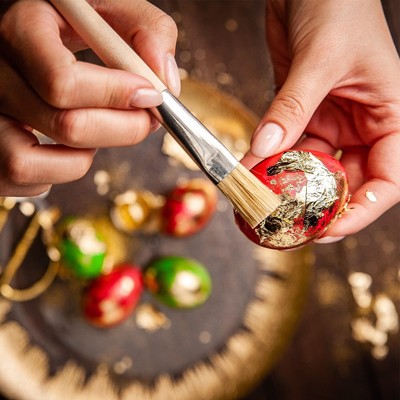 Набор для украшения яиц с жидкими красителями «Cияние» на пасху, 11 х16 см.