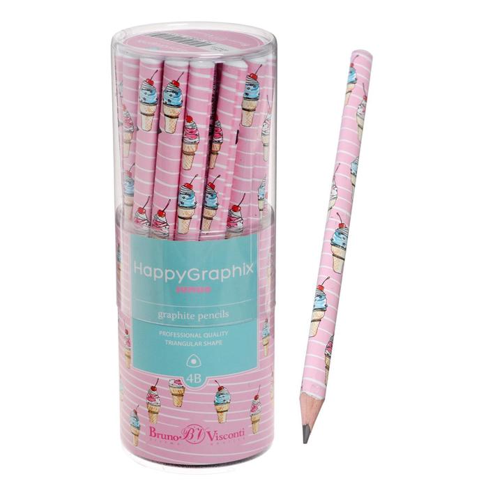 Карандаш чернографитный 3,5 мм Happy Graphix Jumbo 